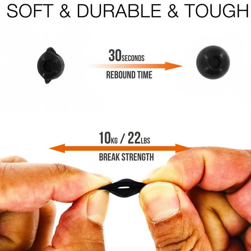 TENNMAK 6X Replacement Memory Foam Eartips for Status Earbuds,3 Pairs