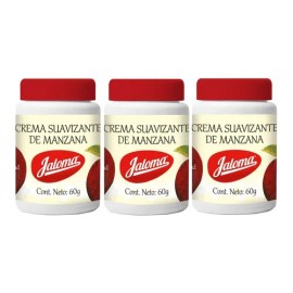 Crema Suavizante De Manzana Para La Piel 60grs Pack 3 Piezas