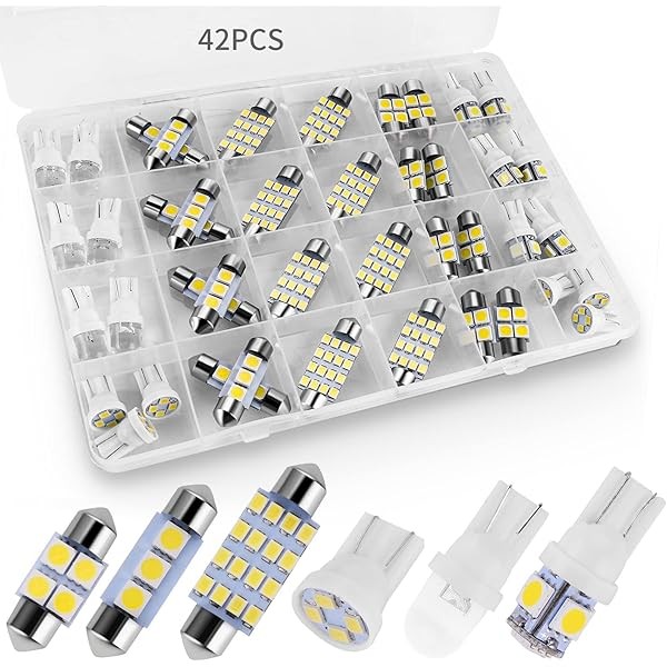 42 Pieces Interior Car Lights, Super Bright White Dome Map
