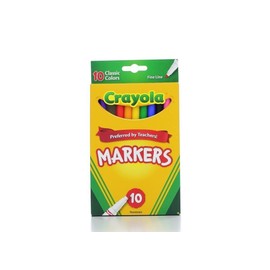 Crayola 58-7726 Classic Fine Line Markers Assorted Colors 10 Count, 2 Pack