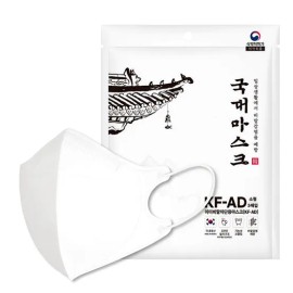 Gukdae Mask [1+1] KF-AD 국대마스크 비말차단 새부리형 2D 소형 30매 [1+1] KF-AD National Mask Splash Protection Duckbill Type 2D Small 30 Sheets