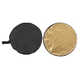 PULUZ 5 in 1 Light Reflectors with Translucent Silver Gold White and Black Collapsible Multi Portable Reflector for Photography 60cm / 23.6in