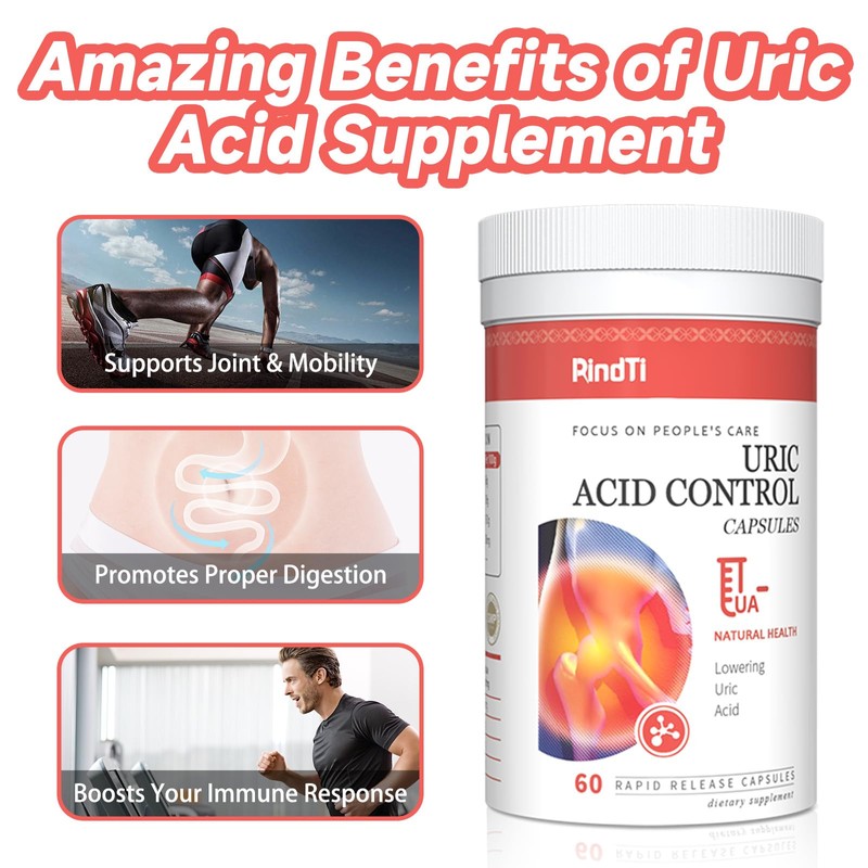 RindTi Uric Acid Flush,Tart Cherry with Celery Extract & Turmeric,Uric