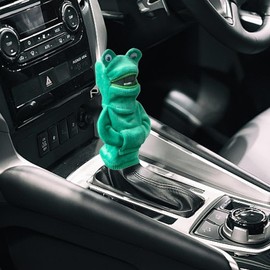 Funda con capucha para palanca de cambios, divertida funda para palanca de cambios de coche, funda para palanca de cambios de rana/tiburón, funda universal para perilla de cambio, accesorios