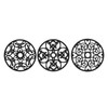 3pcs Modern Kitchen Trivets Waterproof Hollow Carved High Temperature Resistance