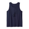 Cute Leaves Pattern Botanical Leaf Minimalism Japandi Tank Top