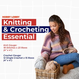 I Love This Medium Yarn for Crocheting & Knitting Soft Yarn Skein 252 Yards of 97% Acrylic & 3% Metallic Polyester DiY Handcrafting Accessories