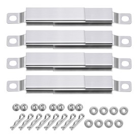 GFTIME Universal Crossover Tubes 13cm-24cm Adjustable Replacement for Charbroil, Outback, CosmoGrill, Blooma Ultar, Berkley, Uniflame, Napoleon, Charbroil Performance 463673517, 4 Pack