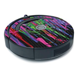 MightySkins Carbon Fiber Skin for iRobot Roomba 675 Minimal Coverage - Drips | Protective, Durable Textured Carbon Fiber Finish | Easy to Apply, Remove, and Change Styles | Made in The USA