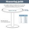 Highdi Tablecloth Washable Round 90 cm, Elastic Printable Tablecloth Outdoor