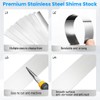 50 pcs Shim Stock Assortment 1" Width x 6" Length,304