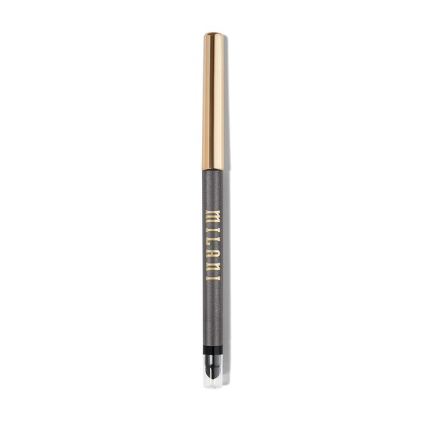 Milani Stay Put Eyeliner - Silver Foxy (0.01 Ounce) Cruelty-Free Self-Sharpening Eye Pencil with Built-In Smudger - Line & Define Eyes with High Pigment Shades for Long-Lasting Wear