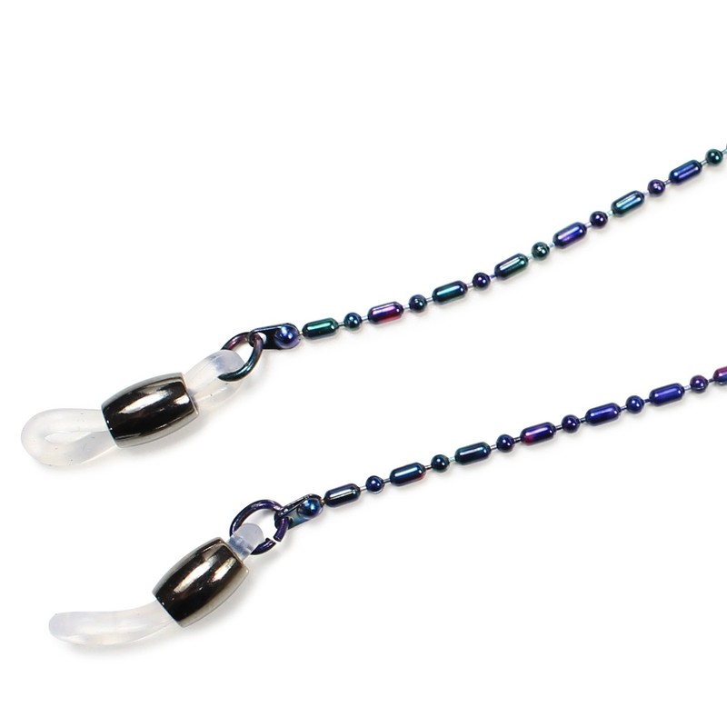 Pearl 05972 Glasses Chain, Purple, 29.1 inches (74 cm), Marble