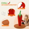 LIFLIX Chili Cat Scratching Post, 17'' Cute and Fun Sisal