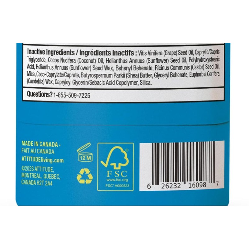 Protector Solar En Barra Attitude Mineral Para Niños Spf 30