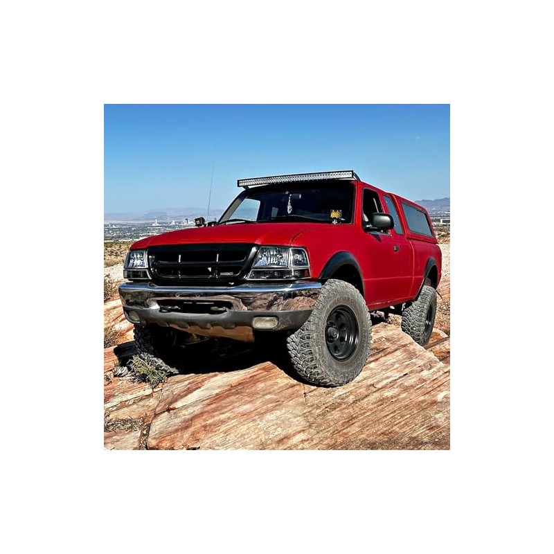 SPEC-D TUNING 4PC Black Headlights + Signal Corner Lights Compatible