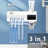 Smart UV Toothbrush Sterilizer & Holder with Auto Shutoff -
