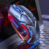银雕 Wired Gaming Mouse, USB Wired Mouse with Colorful Light,