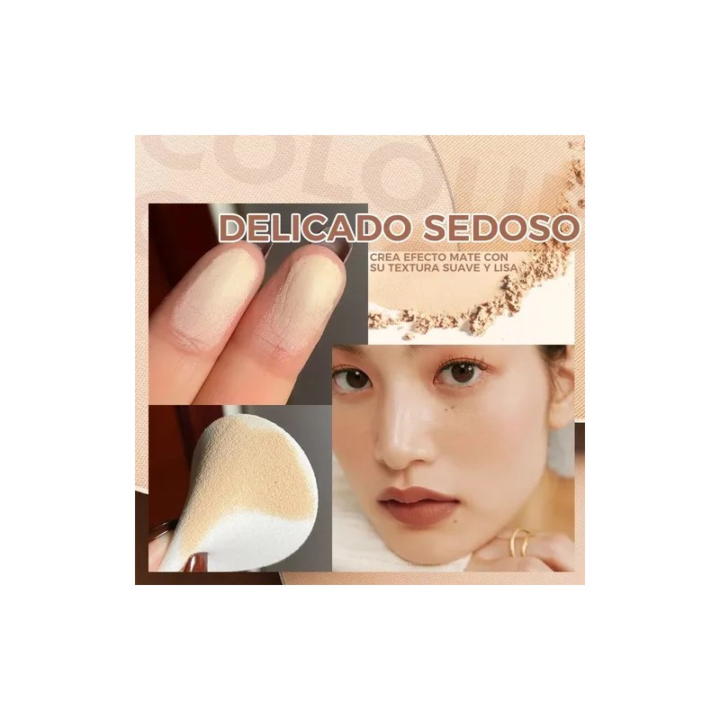 Sace Lady Maquillaje Polvo Compacto Fijador Matte+corrector