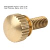50Pcs Flat Knurled Thumb Screw Wring Round Head Pure Copper