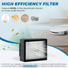 12 Pack Roomba Filters Fit for i-Robot Roomba I J E Series E5 E6 E7 i3 i3+ i4 i6 i6+ i7 i7+ i8 i8+ j7 j7+ Robot Vacuum Cleaners High-Efficiency Filter with 1 Cleaning Brush by Puxyblue