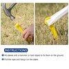 sourcing map Tent Stakes Plastic 30cm/12 Inch Lightweight Ground Pegs