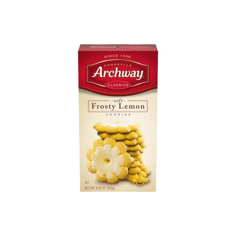 Archway Classics Soft Frosty Lemon Cookies, Three 9.25 oz. Trays