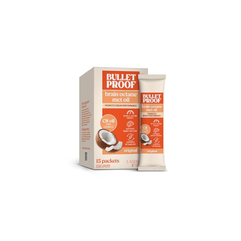 BULLETPROOF Brain Octane Oil, 15 Count