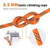 AOLEBA 8.5mm Static Climbing Rope, Outdoor Rock Climbing Ropes, Heavy