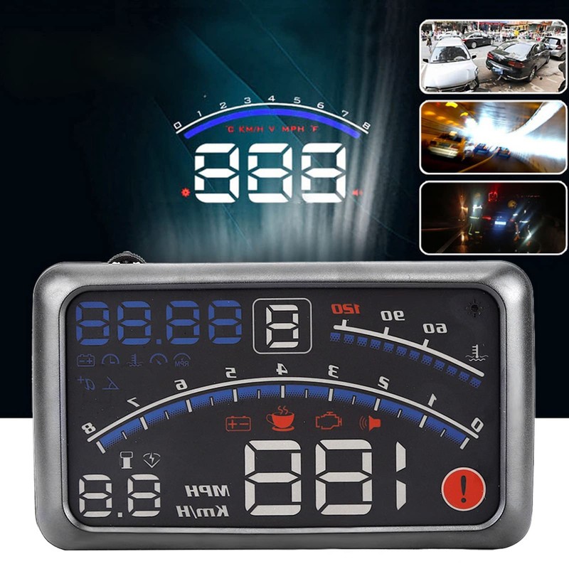 Car Head Up Display, Universal HUD Head Up Display MPH/KM/H