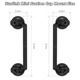 GuileKeys Starlink Mini Car Suction Cup Mount, All-Weather Suction Cup Mount Holder, Starlink Mini Easy Assembley Mount for Boat, RV, Sunroof, Road Trip, Secures Satellite Signal at High Speed