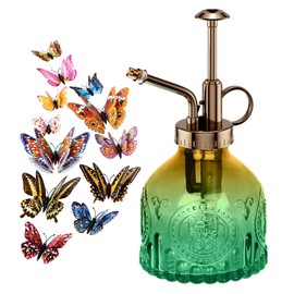 Plant Spritzer, Plant Mister Glass Spray Bottle for Indoor/Outdoor Houseplants and Succulents(Brown-Green Gradient)