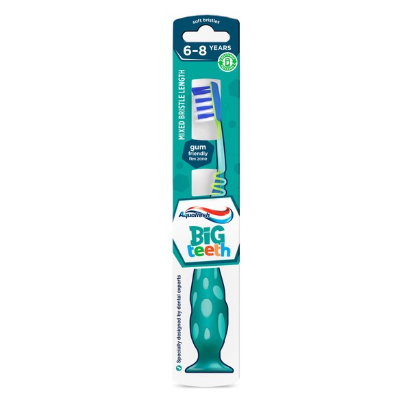Aquafresh Kids Toothbrush Big Teeth 6-8 Years Soft Bristles x 1