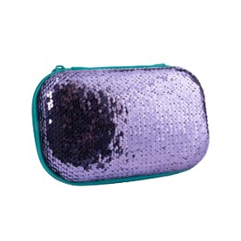 ZIPIT Estuche Lentejuela para lápices para niñas | Estuche de gran capacidad | Estuche escolar para niñas y niños (Púrpura)