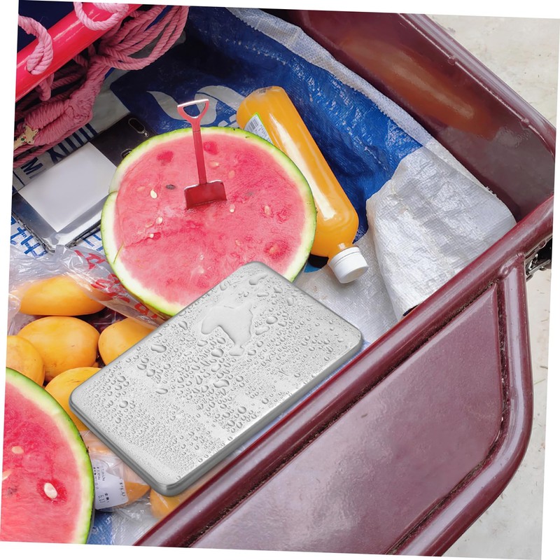 Kisangel Stainless Steel Cooler Ice Pack Reusable Freezer Pack for