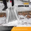 HANTOP Large Scoop Aluminium Snow Shovel for Driveway Snow Removal