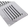 YaeMarine Stainless Steel 4-Pack 4-1/2" x 9" Stamped Louvered Vent