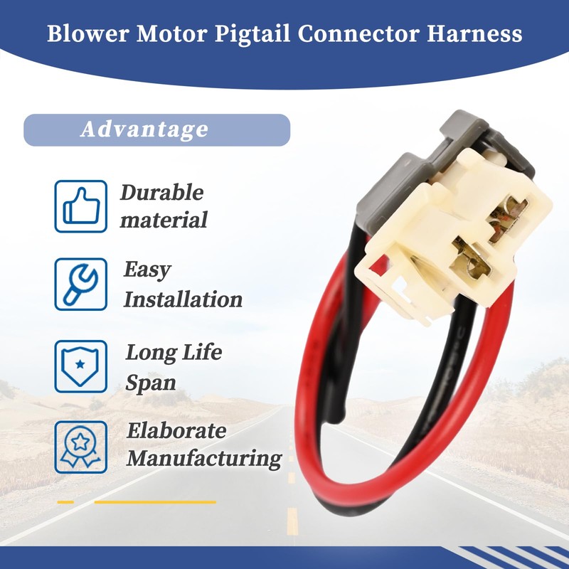 Getfarway Blower Motor Pigtail Connector Harness 18952-02224AS Compatible with Kia