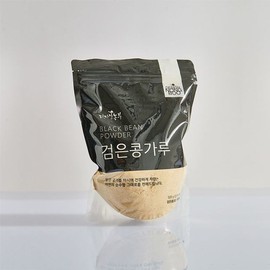 Jayeonmatnam 자연맛남디자인농부 전주 검은콩가루 서리태콩가루 100% 1팩(500g) Natural Flavor Design Farmer Jeonju Black Soybean Powder Suritae Bean Powder 100% 1 Pack (500g)
