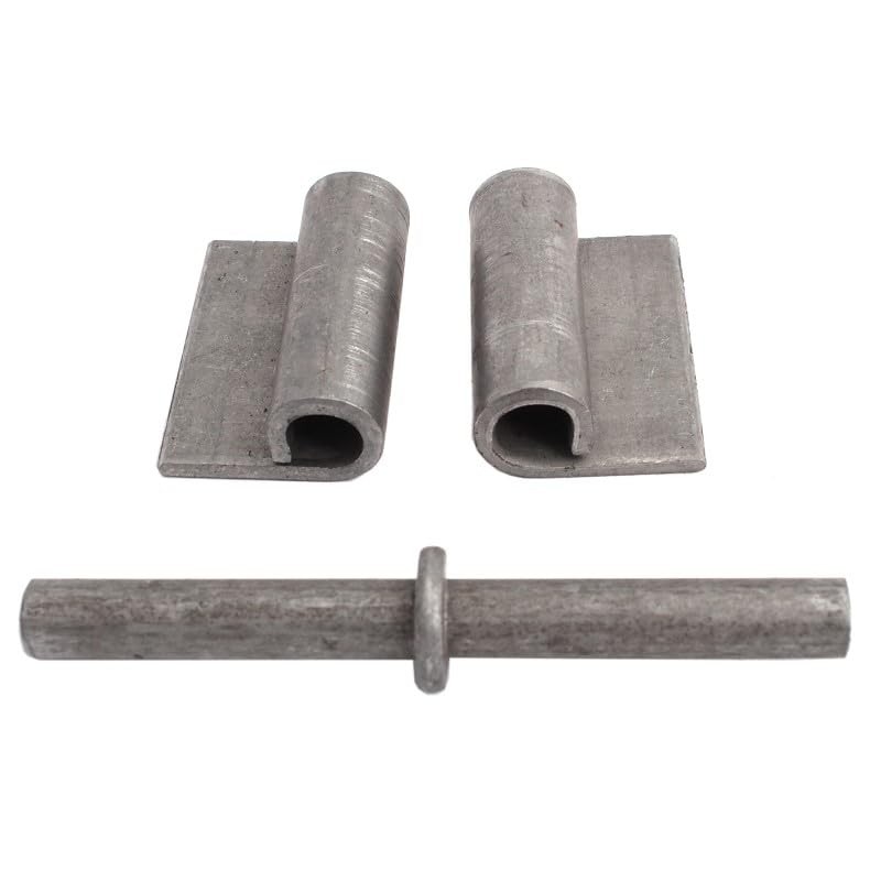 Weld-On Gate Hinge, Black Steel, 100mm x 30mm x 3mm,