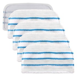 SPARES2GO FSMP20 Typ Waschbar Microfaser Reiniger Pads für Black & Decker Steam Mop (5 Stück)