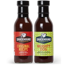 Saucehound Original Recipe & Naughty Dog Championship BBQ Sauce, Delicious Competition Barbecue, Combo Pack