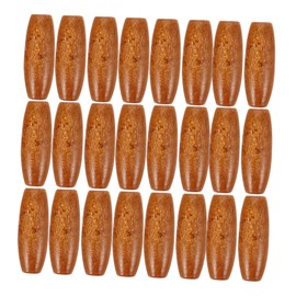 TEHAUX 150 Pcs Oval Maple Wood Beads Natural Unfinished DIY Wood Beads for Jewelry Making and Craft Projects