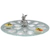 Arthur Court Bunny Glass 18-Deviled Egg Holder