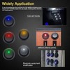 Twidec/8Pcs SPST Round Dot Rocker Toggle Switch Control For Car