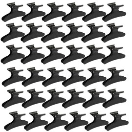 Ondder 36 Pcs Black Butterfly Hair Clips for Styling and Sectioning - Pro Claws Clamps for Cutting, Coloring - Hair Accessories for Women Girls