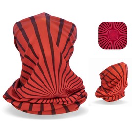 Bafup Face Cover, Neck Guard, Cool Sensation, Summer, Mint Cooling Technology, Sweat Absorbent, Moisture Wicking 10 Seconds Quick Drying, Neck Cover, Neck Warmer, No Stifling, rhombus-red