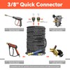 Heliwoo 3/8" Pressure Washer Hose 25 FT, Commercial Industrial Grade
