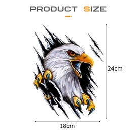 Flaconi Car Sticker for the Body, 18 x 24 cm Car Sticker, Animal Car Sticker, Animal Sticker, Car Sticker for the Body, Suitable for Car, Truck (Right)