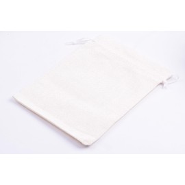KONMAY Set of 10, 30 x 40 cm, cream jute bags, gift bags with drawstring, small jute bags, linen bags, hessian gift bag with drawstring for lavender flowers, jewellery